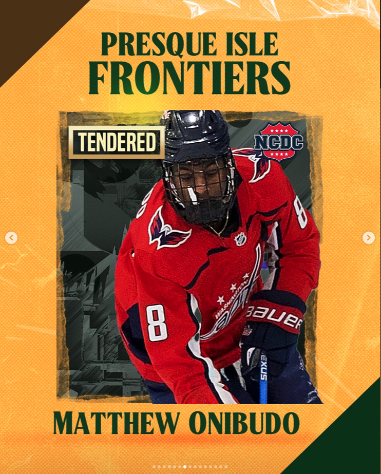 Matthew Onibudo, WLC 18U Premier, has officially been tendered by the NCDC Presque Isle Frontiers for the upcoming season!